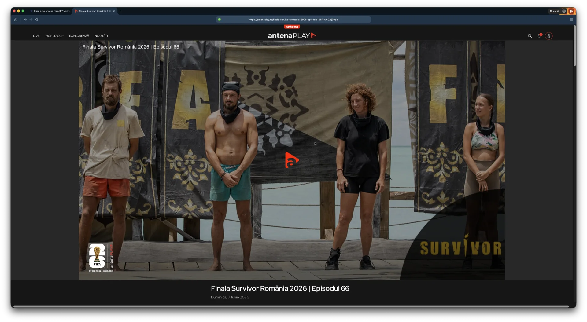 Un film din catalogul AntenaPLAY deschis din Italia, accesul la filme funcționează