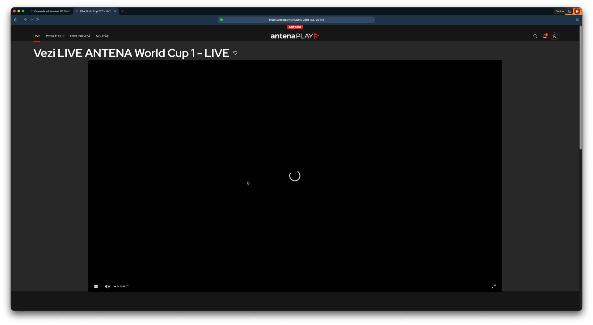 Secțiunea de sport AntenaPLAY cu IP din România: transmisiunea Campionatului Mondial este disponibilă