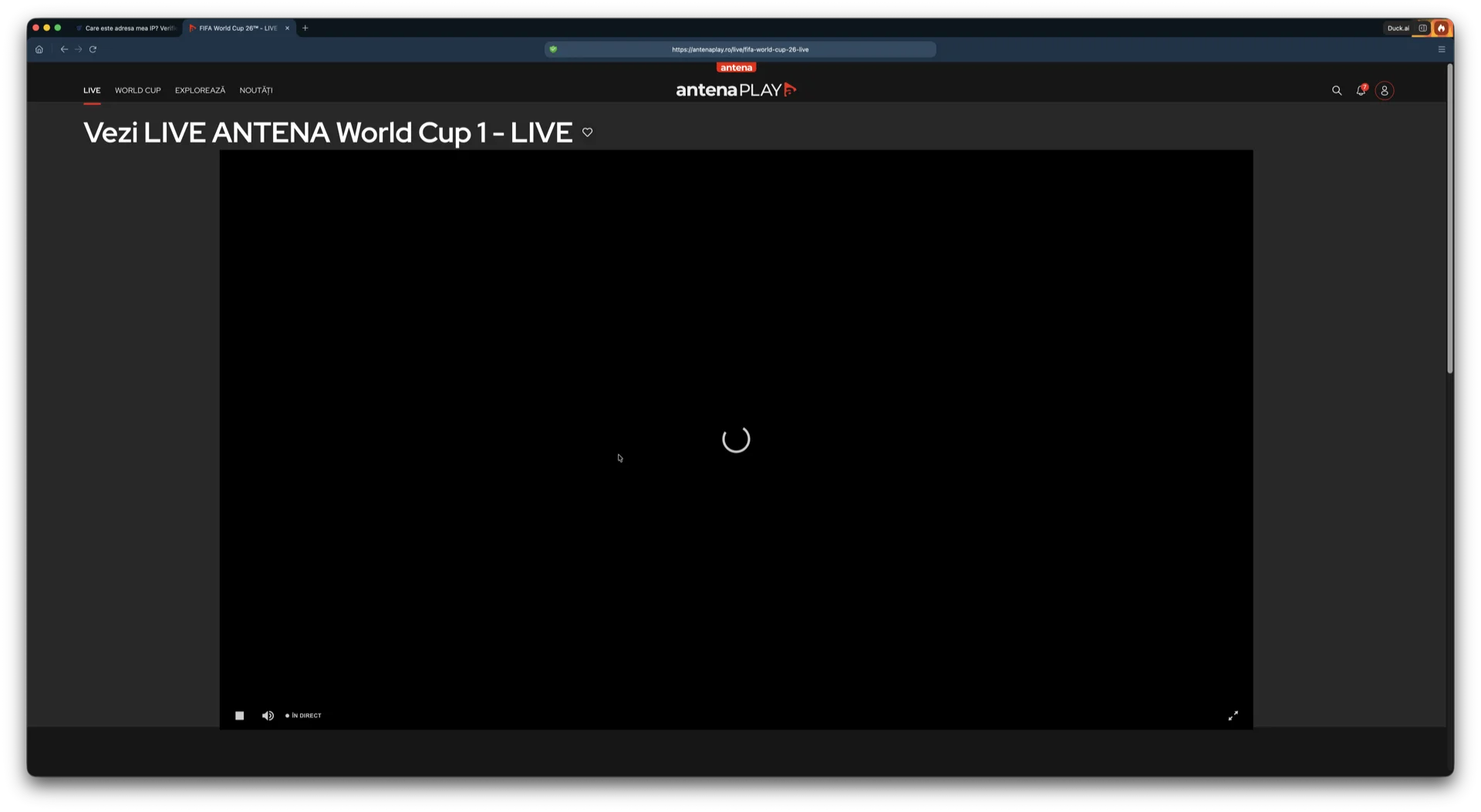 Secțiunea de sport AntenaPLAY cu IP din România: transmisiunea Campionatului Mondial este disponibilă