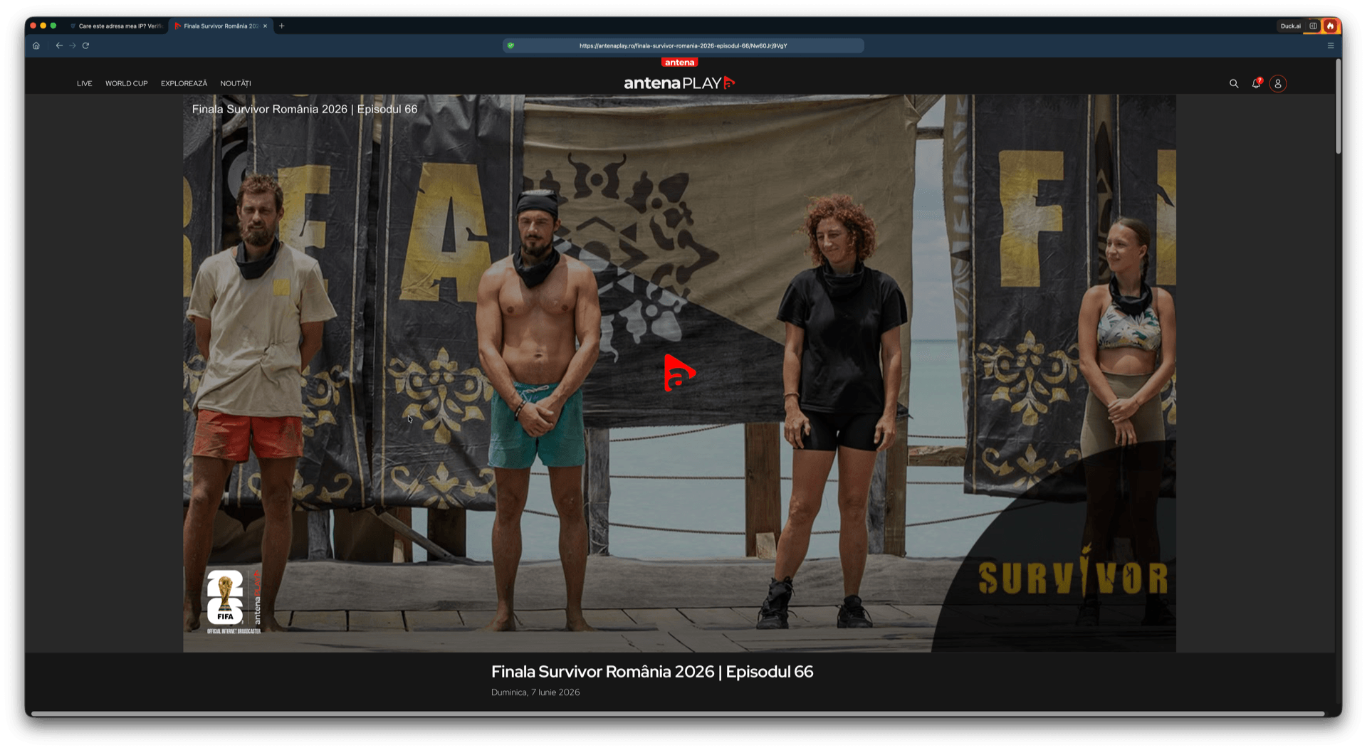 Un film din catalogul AntenaPLAY deschis din Marea Britanie, accesul la filme funcționează